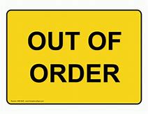 out of order sign